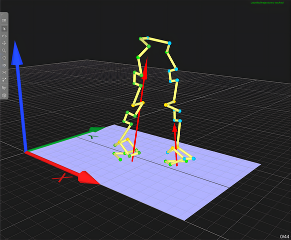 The speed of a run, the impact of a walk
